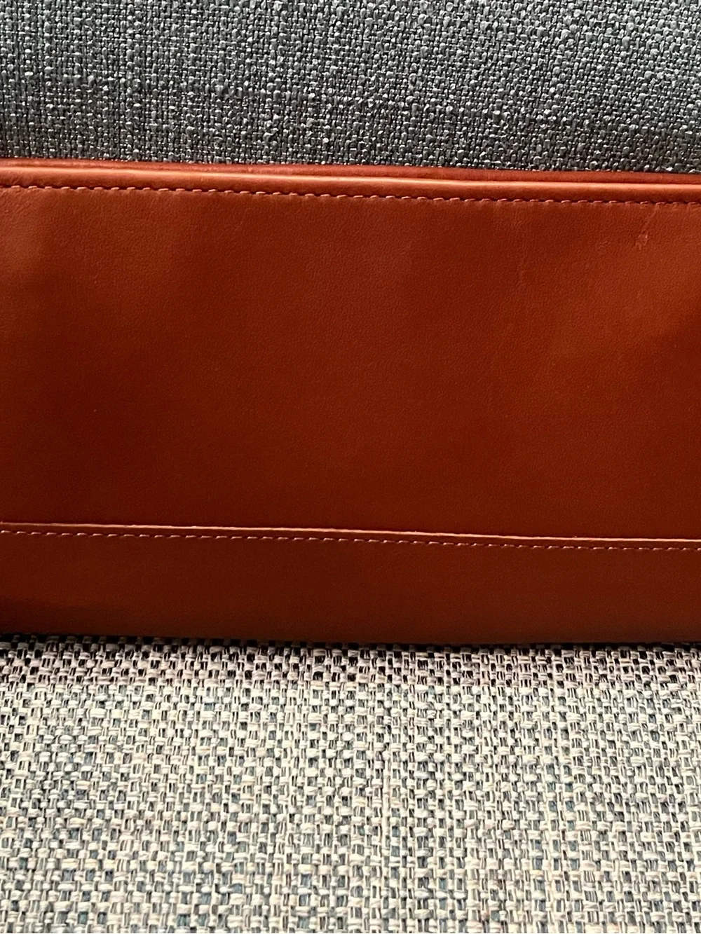 NWOT Vintage COACH British Tan Leather Wallet Pouch USA with Booklet:  RARE!!